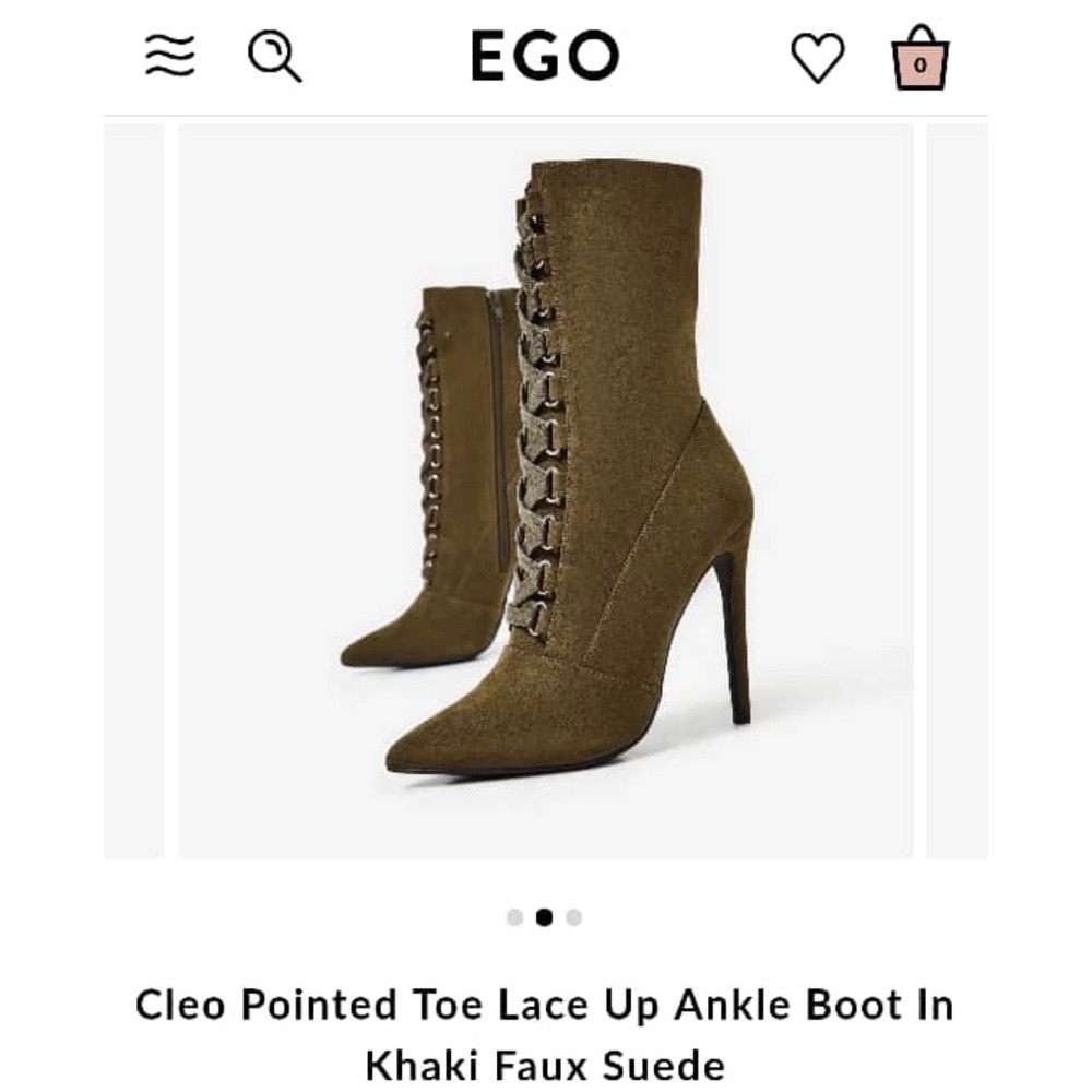 EGO Official Laced Up Ankle Boot